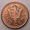 Barbados - Moneda  1 centavo 1997