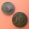Fed. Germany - Coins lot 5 and 10 Pfennig 1950 / 1949