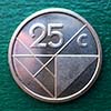 Aruba - Moneda  25 centavos 2015