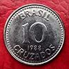 Brasil - Moneda 10 Cruzados 1988