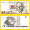 Brazil - Banknote  50 Cruzeiros (overprinted) 1990
