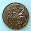 Canadá - Moneda   1 centavo 1973