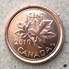 Canadá - Moneda   1 centavo 2010