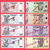 Congo Democratic Rep. - 8 Specimen banknotes lot 2005-2007