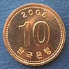 Corea del Sur - Moneda 10 Won 2006