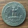 Estados Unidos - Moeda 25 cents 1966