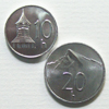Eslovaquia - Lote monedas 10 Halierov 2002 / 20 Halierov 2001