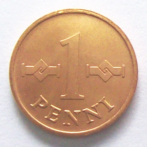 Finlandia - Moneda 1 Penni 1967