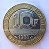 Francia - Moneda 10 Francos 1988