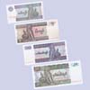 Myanmar - Banknotes lot 1 / 5 / 10 / 20 Kyats 1994 / 97