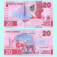 Zambia - Billete 20 Kwacha 2024