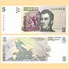 Argentina - Banknote   5 Pesos 2006 (D) - #3319