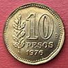Argentina - Moeda 10 Pesos (Ley 18188) 1976