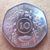 Uganda - Moneda 10 chelines 1987