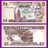 Zambia -  Banknote  5 Kwacha 1986