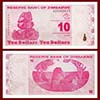 Zimbabwe - Cédula  10 Dólares 2009